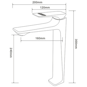 Grifo monomando de latón para lavabo de baño con válvula cerámica y montaje en encimera - Product Image 4