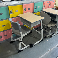 Meubles de classe modernes, table d'étude, petite table avec tiroirs, bureau et chaise réglables en hauteur pour les élèves