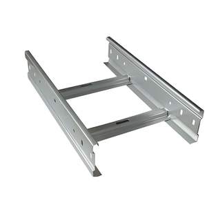 Plateau porte-câbles de type échelle OEM, diverses tailles, en acier au carbone, alliage d'aluminium, canal métallique, plateau porte-câbles en acier galvanisé à chaud - Product Image 1