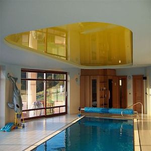 FOXYGEN Film décoratif en PVC bon marché pour piscine <span class=keywords><strong>Miami</strong></span> Conception de plafond de toit Plafond extensible en satin USA - Product Image 2