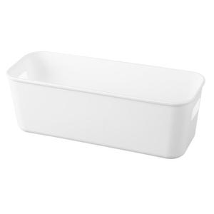 Boîte de rangement de bureau rectangulaire blanche sans couvercle, panier de rangement pour téléphone, papeterie et cosmétiques, type sur pied - Product Image 5