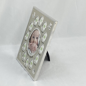Nhà Máy Bán Buôn Sơ Sinh Bé Hình Ảnh Đầu Chân Dung Hình Ảnh Ghi 12 Tấm Cắt Dán Nhôm Kim Loại Khung Ảnh Quà Tặng - Product Image 3
