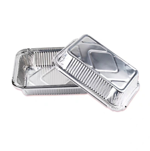 High Temperature Resistant Disposable Aluminium Foil Tray <b>For</b> Barbecue Oven Air Fryer - Product Image 1