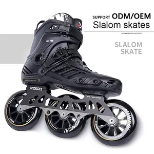Hợp kim nhôm 3-bánh xe Skate giày có thể điều chỉnh Inline Giày trượt với bánh xe thép bán buôn cho nam giới phụ nữ người lớn slalom con lăn - Product Image 1