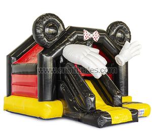 Maison gonflable de parc jurassique personnalisée, maison à rebond de dragon, Dino avec glissère avant - Product Image 3