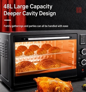 <span class=keywords><strong>Horno</strong></span> <span class=keywords><strong>Eléctrico</strong></span> Multifuncional de 48 <span class=keywords><strong>Litros</strong></span>, Tostadora de Encimera con 2000W, Electrodoméstico de Cocina, <span class=keywords><strong>Horno</strong></span> <span class=keywords><strong>Eléctrico</strong></span> para Pizza de 48L para Hornear - Product Image 2