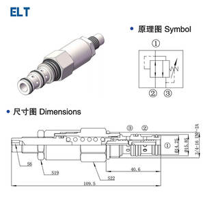 Válvula de Cartucho de Acción Directa DPR2-08, Regulación de Alivio de Presión Roscada para Sistemas Hidráulicos de Vehículos de Saneamiento y Agricultura - Product Image 4