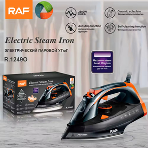 Fer à repasser électrique populaire en céramique à vapeur avec arrêt automatique, en acier inoxydable pour repassage à sec des tissus et vêtements, usage domestique - Product Image 5