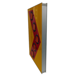 لافتة مرور شمسية مخصصة عاكسة للضوء مع إشارة سهمية تحذيرية للطرق مزودة بخرزات LED، رؤية تصل إلى 1000 متر، إضاءة على مدار 24 ساعة - Product Image 4