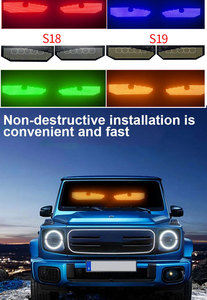 สติกเกอร์ตาปีศาจสำหรับรถบรรทุก รถตู้ รถยนต์ ไฟ LED ติดกระจกหน้า/หลัง ปรับความสว่างได้ ใช้ไฟ AC/DC ไม่ต้องเดินสายไฟ ใช้ได้กับ AGV ถนน โรงแรม - Product Image 2