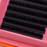 Extensions de cils en grappe de vison faites à la main de qualité supérieure, longueurs mixtes 10-18mm, effet éventail naturel, pour pose DIY, en fibres légères et douces