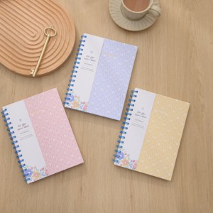 Cahier à spirale A5 personnalisé-Vente en gros de cahiers scolaires au design floral pour étudiants - Product Image 3