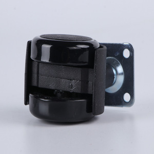 Ruedas para Silla de Oficina Kozo, Ruedas Planas Negras de 2 Pulgadas con Freno para Muebles - Product Image 1