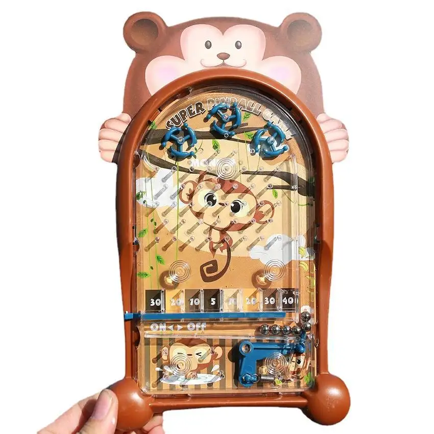 Children Fun Family Parent-child Interactive Game Machine Frog Monkey Mini Tabletop Pinball Game Toy for kids