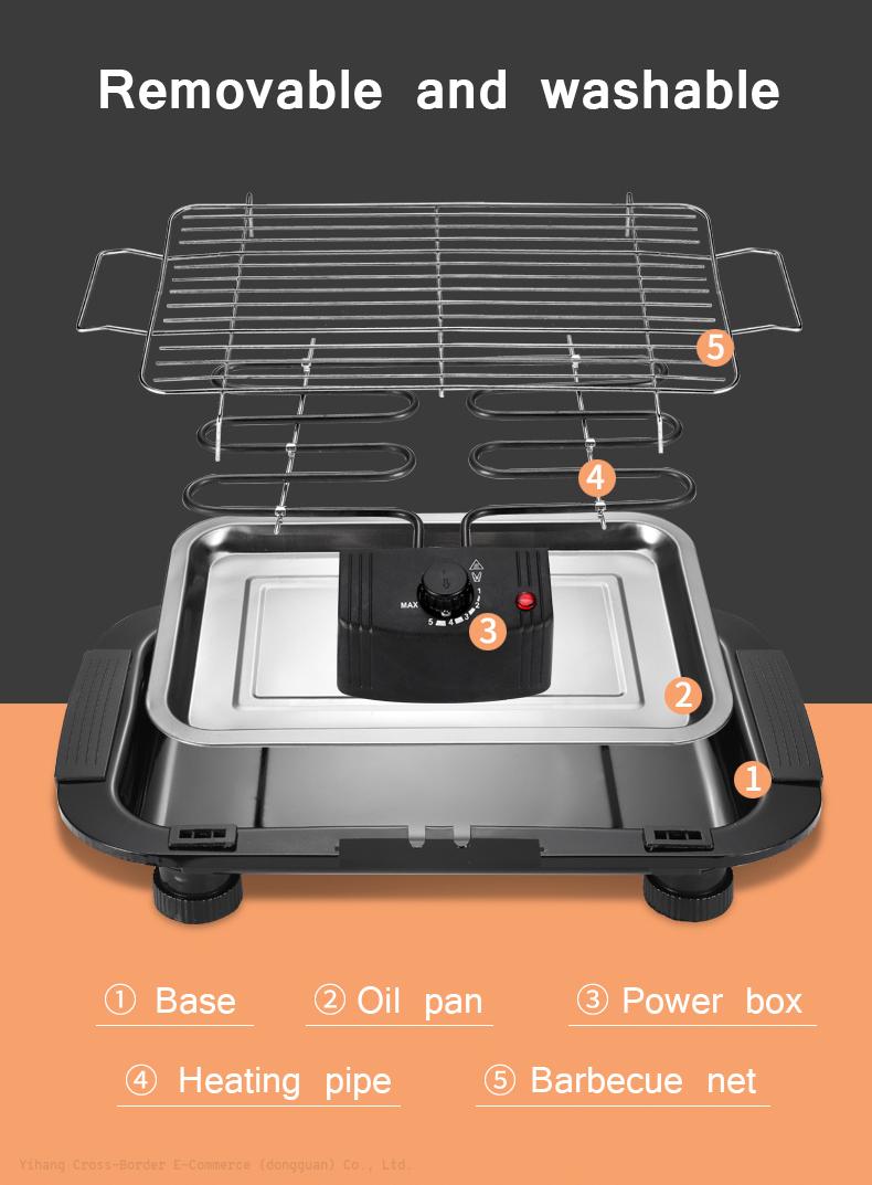 Griglia Elettrica Coreana Doppio Uso | Barbecue + Hotpot | Senza Fumo, 220V - Foto 13
