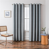 Rideaux isolants de luxe sur mesure, élégants et à installation simplifiée, avec œillets, pour le salon