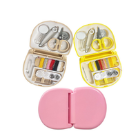 Kit de couture portable pour la maison et l'hôtel, avec boîte de rangement, aiguilles en acier, fil, enfile-aiguille, boutons et épingles