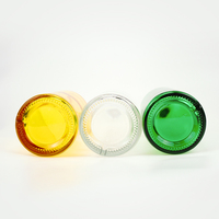 Bouteille en verre à gin de haute qualité, transparente, ronde, 500 ml, 700 ml, 750 ml, couleur personnalisable, vente en gros