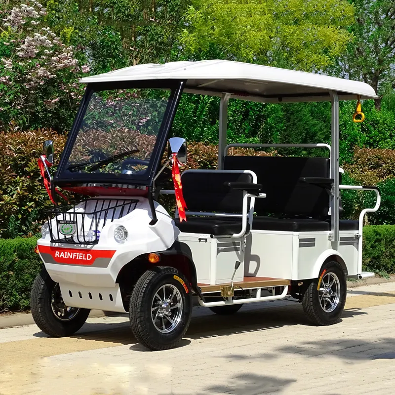 New Style Lower Price Four Wheels Four Seats Shuttle Bus Sightseeing Car With Smart Display
