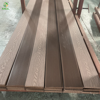 Offre Spéciale 3D gaufrage solide Composite Decking nouveau anti-dérapant étanche WPC revêtement de sol extérieur pour jardin balcon moderne