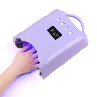 Lampe UV LED sans fil YaQin 78W haute puissance, couleur violette, pour séchage de gel, lampe de manucure pour salon