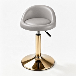 Chaise de bar contemporaine en cuir avec mécanisme pivotant fluide, chaise de salle à manger moderne pour restaurant, tabouret de bar commercial à hauteur réglable - Product Image 5