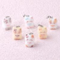 Porte-clés en peluche chat mignon pour femmes et enfants, nouveau pendentif 3D dessin animé pour sac et clés de voiture
