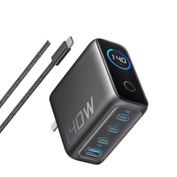 140W 4-in-1 Smart Desktop Oplader Type-C PD3.0/PD3.1 QC3.0 4-poorts Supersnelle Oplader Brandveilig Materiaal FCC/CE Gecertificeerd 1 Jaar Garantie
