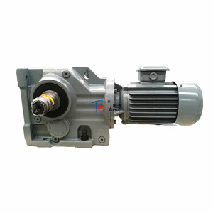 Küçük 90 derece hız düşürücü yüksek kalite K Ka Kaf serisi kepenk helisel konik dişli elektrik motoru redüksiyon dişli kutusu - Product Image 5