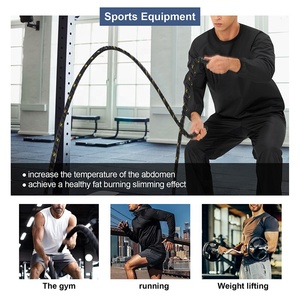 Maglia da <span class=keywords><strong>Sauna</strong></span> <span class=keywords><strong>per</strong></span> Uomo in Poliestere 100% con Rivestimento Argentato, Tuta da Sudorazione <span class=keywords><strong>per</strong></span> Boxe e Ciclismo - Product Image 6