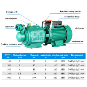 Bomba de bombeo de pozo de agua de cabeza alta 220 para el hogar, torre de acero inoxidable, menos grifo de agua, tornillo de refuerzo de agua, bomba autocebante - Product Image 4