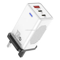 Chargeur USB C PD 120W 3 ports USB Charge rapide Type C Adaptateur de téléphone portable 120W Adaptateur de voyage pour Samsung/Xiaomi