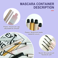 Nouvelle Arrivée : Emballages Personnalisés pour Mascara, Boîtes d'Étiquettes pour Cils, Tubes de Sérum de Croissance des Sourcils, Contenants Vides en Plastique pour Mascara