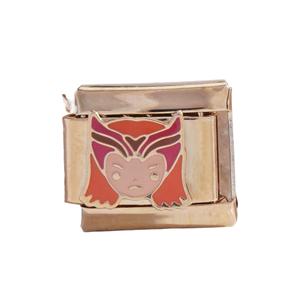 Marvel Charm Bracelet Gold Tone 20pcs Cartoon Superhero DIY Unisex Jewelry - Product Image 3