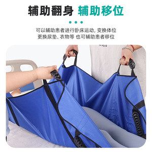 Soft Stretcher For Patient <b>Transport</b> And Repositioning 120cm X 100cm Blue Rehabilitation Equipment For Disabled Or Elderly - Product Image 3