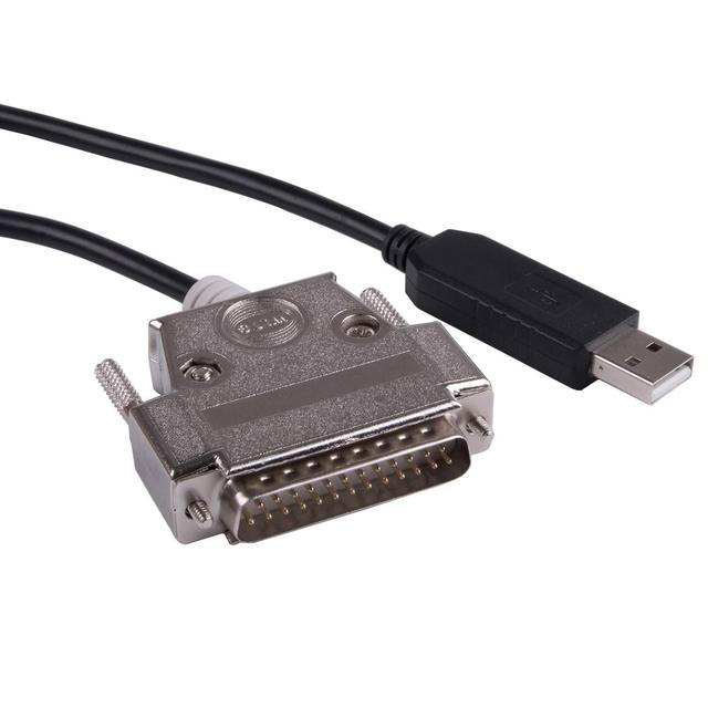 USB to DB25 RS232 Serial Adapter Converter Cable Null Modem for Sharp X68K X68000 PC Communicate Programming Cable