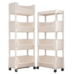 Portable <b>Storage</b> Rack Trolley 5 Tier With Casters Multi Purpose Home Organizer For Kitchen Living Room Bedroom - Product Image 5