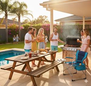 Chaise de <span class=keywords><strong>directeur</strong></span> portable pour l'extérieur, idéale pour la pêche, le camping, le jardin et la terrasse - Product Image 6