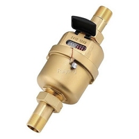 High Accuracy Brass Volumetric Water Meter With Cubic Meter/Galon Unit