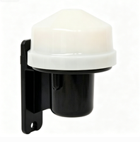 Détecteur de lumière extérieur SanJin à cellule photoélectrique AC110-240V, courant nominal 15A, étanche IP65, temps de réponse 0,3-0,5s, support mural pour