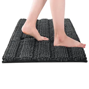 Luxury Chenille Bathroom Rug Mat,17x24,Extra Soft And Absorbent Shaggy Rugs,Machine Wash Dry,Perfect Plush Carpet Mats