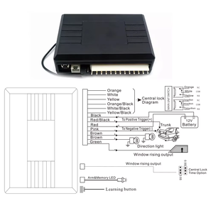 Một chiều Keyless nhập xe trung tâm Hệ thống khóa với mở khóa thân cây phát hành cho Accord Civic Azera mô hình - Product Image 5