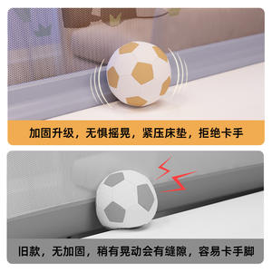 Barandilla de Seguridad Ajustable y Plegable para Cama de Bebé - Protector Anticaídas para Niños Pequeños e Infantes, Diseño Extra Largo - Product Image 3