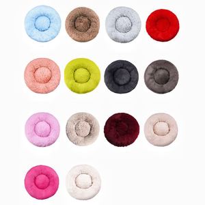 Fabricante Atacado De Luxo De Pelúcia Fofo Rainha Donut Cama De Cão Redonda Lavável Cão Cama De Cão Faux Fur Material - Product Image 6
