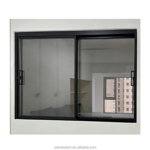 Fenêtre coulissante en aluminium avec moustiquaire de sécurité, conception à rupture de pont thermique pour villa au rez-de-chaussée, fenêtre extérieure antivol, certifiée CE Energy Star - Product Image 4