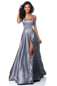 Vestido <span class=keywords><strong>de</strong></span> Dama <span class=keywords><strong>de</strong></span> Honor <span class=keywords><strong>de</strong></span> <span class=keywords><strong>Color</strong></span> Sólido, Falda Larga, Elegante Vestido <span class=keywords><strong>de</strong></span> Satén para Fiesta <span class=keywords><strong>de</strong></span> Graduación, Vestido <span class=keywords><strong>de</strong></span> Noche <span class=keywords><strong>de</strong></span> Dama <span class=keywords><strong>de</strong></span> Honor con Hombros Descubiertos - Product Image 2