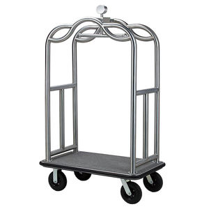 Hoge Kwaliteit Hotel Veranda Gouden Bagage <span class=keywords><strong>Trolley</strong></span> <span class=keywords><strong>Bellman</strong></span> Bagage Kar Vintage Hotel <span class=keywords><strong>Trolley</strong></span> - Product Image 1