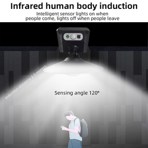 Solar <b>Led</b> Outdoor Wall <b>Light</b> <b>With</b> <b>Motion</b> <b>Sensor</b> Waterproof For Garden Courtyard - Product Image 2