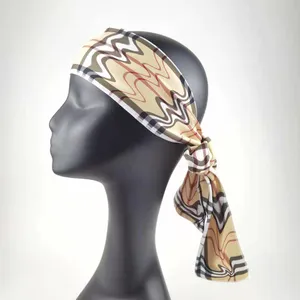 ออกแบบเนียน Headwraps ผ้าโพกศีรษะสำหรับผู้หญิงหัวผูกขึ้น
