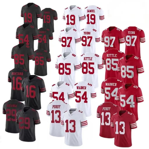 Maglie da Calcio 0 Gibbs 97 Hutchinson 16 Jared Goff 14 St Brown 20 Sanders 58 Sewell 5 Montgomery Jersey Cucito Lions Detroit - Product Image 6